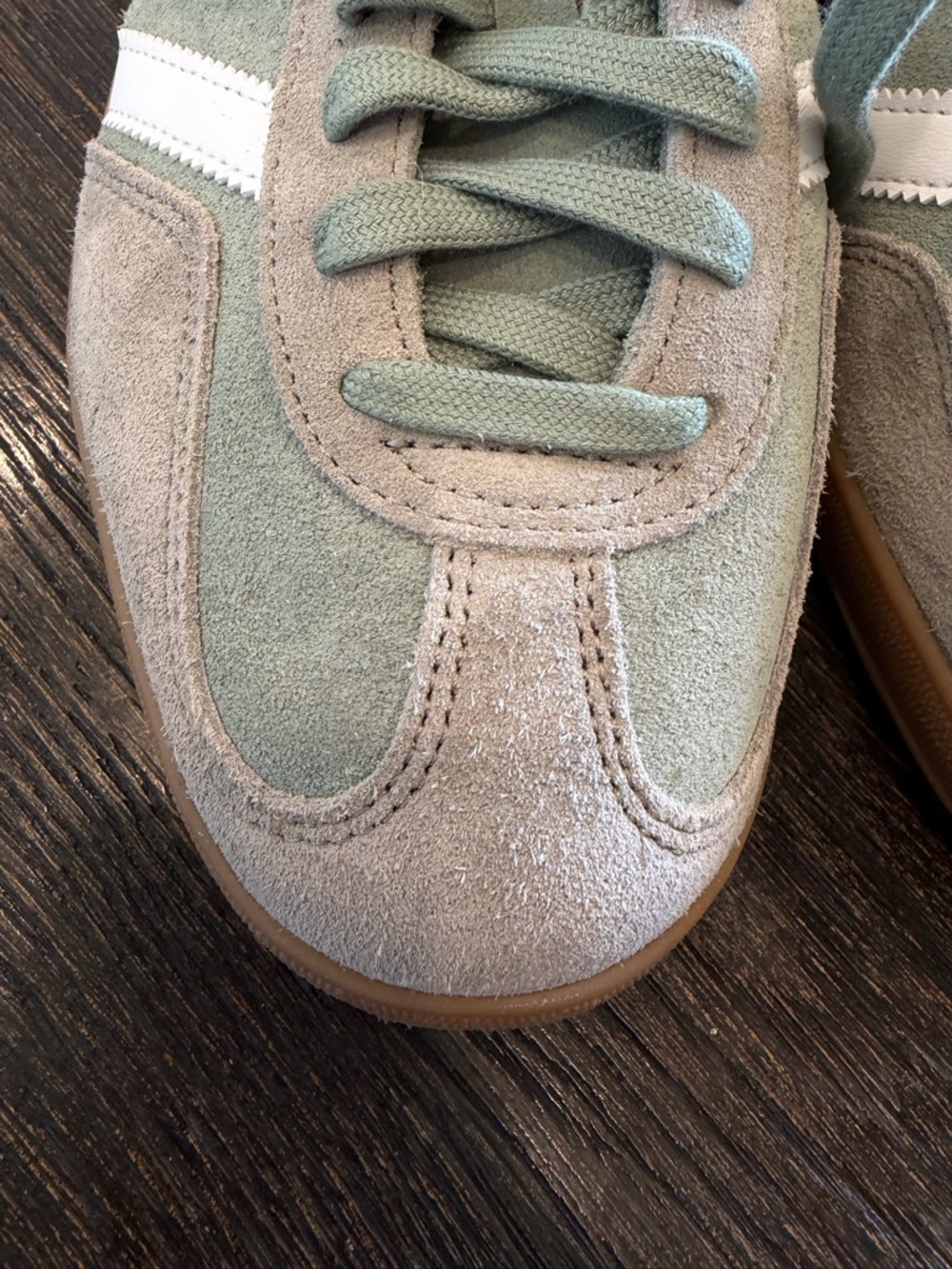 adidas Originals Gazelle Indoor Silver Green Men size 10 new - Picture 5 of 13
